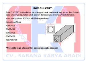 Produck Sarana Karya Abadi Box Culvert